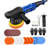ZanGe Buffer Polisher, 920W Dual Action Polisher, 6 Variable Speed Car Polisher Kit, 2800-5800 RPM Random Orbital Polisher Waxer Kit, with Detachable Handle for Car Detailing/Polishing/Waxing