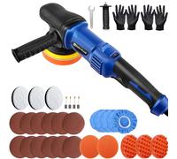 ZanGe Dual Action Car Polisher, 920W Random Orbital Polisher, Electric Buffer Polishing Waxing Machine, 6 Variable Speeds, Detachable Auxiliary Handle, for Car Sanding Polishing Waxing Buffing