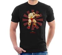 Zangief Retro Japanese Street Fighter Men's T-Shirt Black