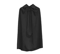 Zanisouta Men's Vampire Cape Halloween Hooded Cape Cosplay Kaftan Medieval Witch Tunic Plain Outfit Adults Children Costume for Masquerade Family Party Carnival Performance Clothing, O Grey, M