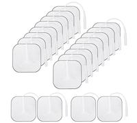 Zankeox 20Pack TENS Unit Replacement Electrode Pad, Self-Adhesive Reusable Electrodes for TENS Therapy Machine Massager Muscle Stimulator with Upgraded Self-Stick Performance and Non-Irritating Design