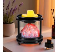 Zankeox Electric Wax Melt Warmer, Metal Glass Wax Melt Burners with RGB Colour Changing, Coral Shell Pattern Electric Wax Melter Burner Fragrance Warmer for Home Office Bedroom Gifts & Decor
