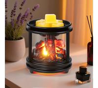 Zankeox Wax Melt Burners, 3-in-1 Electric Wax Warmer for Scented Wax Cubes and Tarts or Fragrance Oils, Metal Glass Electric Wax Melter Burner Fragrance Warmer for Home Office Gifts & Decor