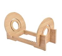 Zankie 1/2 Vinyl Record Storage Holder Stand - Tabletop Vintage Music Album Display Rack - Vinyls Records Storage Shelf - Modern Lp Album Organizer Rack- Holds Up To 50 Albums Or CDs