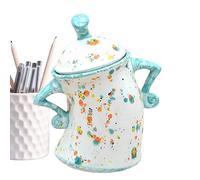 Zankie 1/3 Canister With - Akimbo | Jar With | Cute Sassy Storage | Kitchen Storage for Coffee Tea Sugar