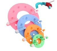 Zankie 4 Makers- 4 Sizes Maker Kit | Craft Maker, Making Tool Pompon Machine | Handmade Pompons for Knitting Fluff Ball