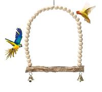 Zankie Bird Swings for Parrots, Stand with Bell, Perches for Conures, Parakeet Toys for Cage, Swings for Small Birds