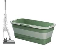 Zankie Collapsible Rectangular Handy Basket For House Cleaning, Camping, And RV - Multi-Purpose Collapsible Bucket With Handle, Folding Mop Bucket - Lightweight And Portable