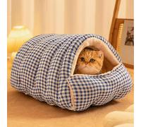 Zankie coz-y mon-ster Cat Bed - Cat Cave Bed For Indoor Pets With Removable & Washable Cushioned Windproof Ca-t House Cave Be-d Soft Calming Pet Be-ds For Ca-ts And Small Dogs