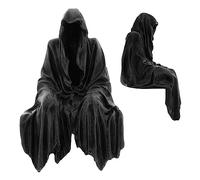 Zankie Darkness Resides Figurine-Gothic Black | Shelf Sitting Statue nament | Decor,Resin Desktop nament Gothic Sculpture,19cm/5.91inch