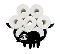Zankie Funny Toilet Paper- Fun Sloth Shaped Storage Shelf For Paper Rolls Metal Wall Mounted Toilet Paper Roll Holder For Toilet Counter Table Bathroom