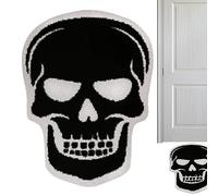 Zankie Halloween Bat Bath Mat - gothic skull rug gothic rugs for bedroom Non Slip Halloween Bath Mat Black Gothic Home Decor for Bedroom Kitchen Room,40x60cm