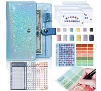 Zankie Money Saving Envelope- Money Binder Organizer Cash Binder | Portable Budget Binder with Button Closure, Waterproof PVC A6 Binder Savings Challenge