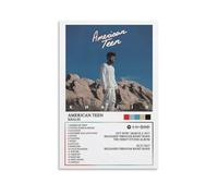 ZANLIART Khalid - American Teen Album Cover Canvas Print Music Poster for Room Aesthetic Unframe-style20x30inch(50x75cm)