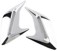 ZanLIn Car Side Vent Decorative For BMW 320i Coupe Corporate Lease 2009-2013, Air Vent Stickers Bonnet Vent Cover Stickers Decoration Styling Car Tuning Air Intakes,Silver/C