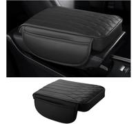 ZanLIn Centre Armrest Cover for Ford Kuga II 2012 2013 2014 2015 2016 2017 2018 2019-2024, Car Armrest Cushion PU Leather Car Armrest Cover Cushion with 2 Storage Pockets,Black/A