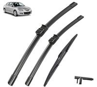 ZanLIn Wiper Blade Set for Mazda 3 BK 2004-2008 2005 2006 2007, Cleaning Screen Windshield Windscreen Wipers Window Rain Brushes Replacement Blades