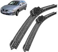 ZanLIn Wiper Blade Set for Nissan Almera Tino N16 2000-2006 26in+18in, Cleaning Screen Windshield Windscreen Wipers Window Rain Brushes Replacement Blades