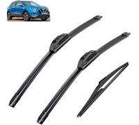 ZanLIn Wiper Blade Set for Nissan Qashqai J11 2013-2020, 2014, 2015, Cleaning Screen Windshield Windscreen Wipers Window Rain Brushes Replacement Blades
