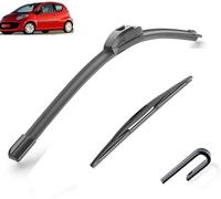 ZanLIn Wiper Blade Set for Toyota Aygo Peugeot 107 C1 MK1 2005 2006 2007 2008 2009 2010, Cleaning Screen Windshield Windscreen Wipers Window Rain Brushes Replacement Blades