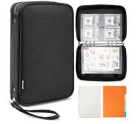 Zannaki A5 Zipper Binder with Binder Pockets, Dividers, Refill Paper, 6 Ring Refillable Binder Notebook for Personal Planner Journal Cash Budget Diary File Album Photocard Portable Travel Organizer
