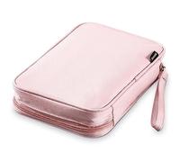 Zannaki Big Capacity Storage Pouch Marker Pen Pencil Case Simple Stationery Bag Holder for Bullet Journal Middle High School Office College Student Girl Women Adult Teen, Pink, 9.2 x 7 x 1.5 inches