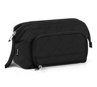 Zannaki Soft Quilted Large Pencil Pouch Organizer with Wide Opening for Boys Girls Teens - Extra Big Capacity Pen Pencil Bag with Zipper, Portable Pencil Case Box for School, College, Cosmetic Gift