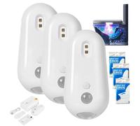 Zanorycleanglow Self Cleaning UV Toilet Sanitizer and Night Light, Automatic UV Toilet Freshener USB Rechargeable Adhesive, Motion Sensor Toilets Target Toddler Target Potty Training Light (3pcs)