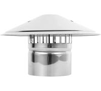 Zanotva Stainless Chimney Cap Roof Weather Resistant Cap Mushroom Ventilation Cap Range Hood Pipe Smoke Cap Exhaust Pipe Cap(200mm)