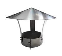 Zanotva Stainless Steel Chimney Cowl,Chimney Flue Top Rain Cap,Vent Cowl Top All Purpose Chimney Cowl,Diameter of The Nozzle (8-30Cm) Customizable,d17cm*35cm/6.7in*13.78in