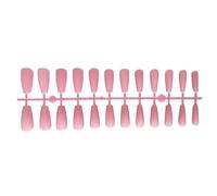 Zanthicia 1 Set French Tip Press on Nails False Toe Tips Colorful Matte Full Cover DIY Supplies Decorations for Women Girls , Type 5