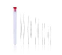Zanthicia 10 Pieces Beading Needles Metal DIY Craft Hand Tool Jewelry Thread Handicraft Supply for Household Professional