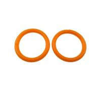 Zanthicia 10pack/lot Loose Binder Rings for Easy Stacking of Cards Documents ABS Flexible Plastic Rings for Cards Folders Ring Binder, Orange, Diameter 27mm