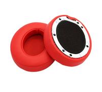 Zanthicia 2 Pieces Headphone Sponge Cushion Head-mounted Leather Earpads Floral Print Ear Pads Replacement for Studio 2.0, Red