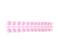 Zanthicia 24 Pieces Frosted Press on Nails DIY Exquisite Graceful Colorfast Personality Acrylic Nail for Manicure Lovers , 3pink