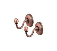 Zanthicia 2piece Zinc Alloy Curtain Hooks Durable and Corrosion-Resistant Wall Hangers Holdback Holder Mark Delicate Pattern