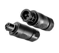 Zanthicia 2pieces Portable Solar Connector Inverter Power To Devices Rubber Photovoltaic System Solar Inverters Male Plug