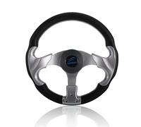 Zanthicia 3 Spoke Speed Boat Steering Wheel Center Console Helm Non-Slip Universal Pontoon Interior Replacement Part Upgrade