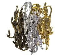 Zanthicia 30Pcs Tibetan Silver Blank Beading Bookmarks Elegant Daisy Flowers Loop DIY Making Hook