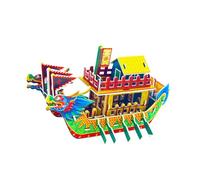 Zanthicia 3D Paper Puzzle Dragon Boat Different Ways to Learning Fun Through DIY Craft Engagement Prepare Dragon Boat Package Party Favors Desktop Adornment Model