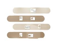Zanthicia 4 Pieces, Cork Alternative Strips, Pinboard with Easy to Durable Sturdy, Stylish Accessory. Installation and Home Offices, Combination-2, 20x60cm