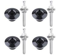 Zanthicia 4x Car Hood Secure With These Bonnet Pins No More Vibrations While Driving Gives Any Car New Sty Lish Look To Stand Out, black