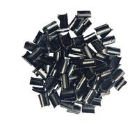 Zanthicia 50pcs/set Keratin Glue For Hair Extensions Compact And Durable Bonding Accessory Latex Glue Tips For Hair Extension, black