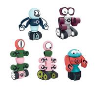 Zanthicia 5pack/lot Fun Games With Magnetic Building Blocks Stimulate Creativity And Learning ABS Magnetic Robot Toys