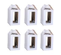 Zanthicia 6piece Sturdy And Durable Tall Cake Boxes For Multiple Applications Paper Disposable Cake Containers Carriers Portable, 12 * 12 * 14