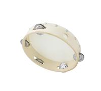 Zanthicia 8 Inch Tambourine Hand Drum Music Toys Percussion Wood Single Row Bell Toddler Party Entertainment School Tambourines