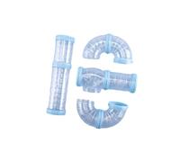 Zanthicia 8pcs/set Hamster Playground With Tunnel DIY And Prevent Being Stuck ABS Hamster Cage Accessories Tunnel For, Blue