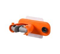 Zanthicia ABS TPR Broom Rack Waterproof Wall-Mounted Heavy Duty Solid Color Home Bathroom Brush Holder Hanger Accessories, Orange