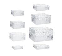 Zanthicia Acrylic Cube Display Nesting Buffet Riser Cakes Smartly Improves Storage Solutions While Creating Beautiful Event Displays Collectible Toys Jewelry, 8 piece Set