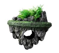 Zanthicia Aquarium Decor Rockery Multifunctional Pieces Fish Tank Decoration Provides Utility And Aesthetics In One For Aquatic Owners Arch Bridge Aquarium Garden Decor Tank Landscape, Green, L